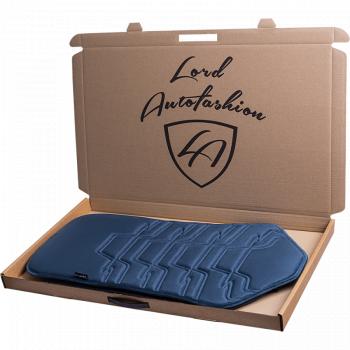 2 599 р. Накидка на сиденье (1 место Афины) ЛЮКС ст ФОРТ Lord Autofashion   (мурена, строчка серо-голубая)  с доставкой в г. Керчь. Увеличить фотографию 7
