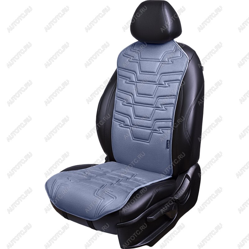 2 599 р. Накидка на сиденье (1 место Афины) ЛЮКС ст ФОРТ Lord Autofashion   (серо-голубой, строчка серо-голубая)  с доставкой в г. Керчь