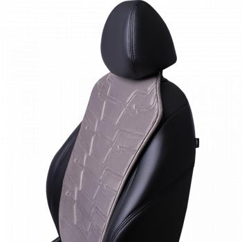 2 599 р. Накидка на сиденье (1 место Афины) ЛЮКС ст ФОРТ Lord Autofashion   (серый, строчка серая)  с доставкой в г. Керчь. Увеличить фотографию 8
