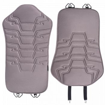 2 599 р. Накидка на сиденье (1 место Афины) ЛЮКС ст ФОРТ Lord Autofashion   (серый, строчка серая)  с доставкой в г. Керчь. Увеличить фотографию 9
