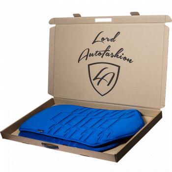 2 599 р. Накидка на сиденье (1 место Афины) ЛЮКС ст ФОРТ Lord Autofashion   (синий, строчка темно-синяя)  с доставкой в г. Керчь. Увеличить фотографию 8