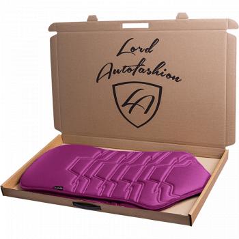 2 599 р. Накидка на сиденье (1 место Афины) ЛЮКС ст ФОРТ Lord Autofashion   (фуксия, строчка темно-лиловая)  с доставкой в г. Керчь. Увеличить фотографию 3
