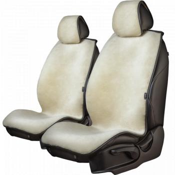 Накидка на сиденье (2 места Мех) ТЕЙЛОР Lord Autofashion  (бежевый)