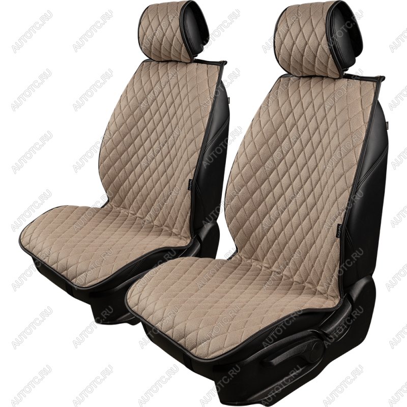 2 999 р. Накидка на сиденье (2 места Каир) ТЕЙЛОР ст БАЙРОН Lord Autofashion   (бежевый, строчка бежевая)  с доставкой в г. Керчь