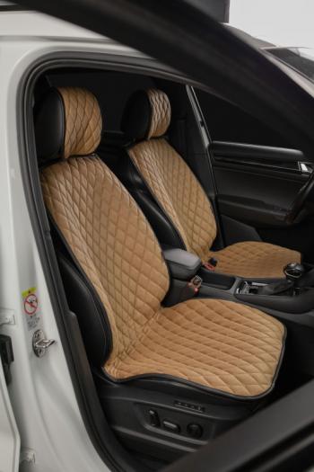 2 999 р. Накидка на сиденье (2 места Каир) ТЕЙЛОР ст БАЙРОН Lord Autofashion   (бронза, строчка бежевая)  с доставкой в г. Керчь. Увеличить фотографию 4