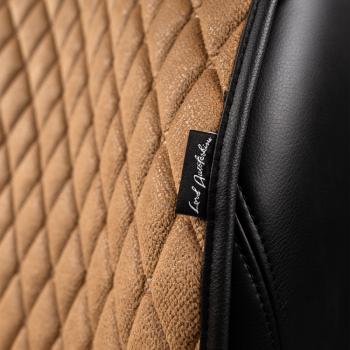 2 999 р. Накидка на сиденье (2 места Каир) ТЕЙЛОР ст БАЙРОН Lord Autofashion   (бронза, строчка бежевая)  с доставкой в г. Керчь. Увеличить фотографию 9