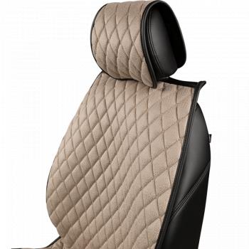 2 999 р. Накидка на сиденье (2 места Каир) ТЕЙЛОР ст БАЙРОН Lord Autofashion   (светло-бежевый, строчка бежевая)  с доставкой в г. Керчь. Увеличить фотографию 8