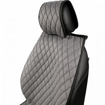 2 899 р. Накидка на сиденье (2 места Каир) ТЕЙЛОР ст БАЙРОН Lord Autofashion   (светло-серая, строчка серая)  с доставкой в г. Керчь. Увеличить фотографию 8