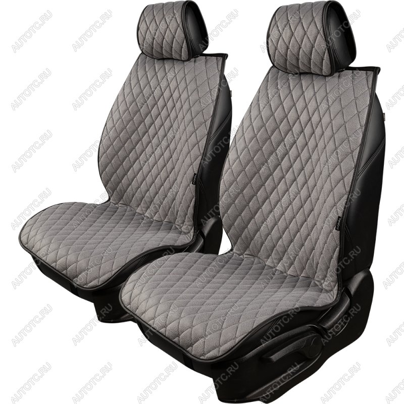 2 899 р. Накидка на сиденье (2 места Каир) ТЕЙЛОР ст БАЙРОН Lord Autofashion   (светло-серая, строчка серая)  с доставкой в г. Керчь