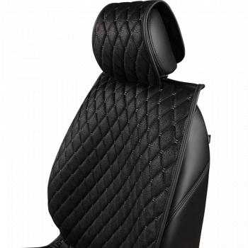 2 899 р. Накидка на сиденье (2 места Каир) ТЕЙЛОР ст БАЙРОН Lord Autofashion   (черный, строчка бежевая)  с доставкой в г. Керчь. Увеличить фотографию 7