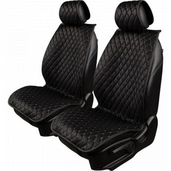 Накидка на сиденье (2 места Каир) ТЕЙЛОР ст БАЙРОН Lord Autofashion  (черный, строчка бежевая)