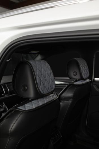 2 779 р. Накидка на сиденье (2 места Каир) ТЕЙЛОР ст БАЙРОН Lord Autofashion   (серый, строчка серая)  с доставкой в г. Керчь. Увеличить фотографию 3