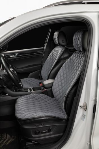 2 779 р. Накидка на сиденье (2 места Каир) ТЕЙЛОР ст БАЙРОН Lord Autofashion   (серый, строчка серая)  с доставкой в г. Керчь. Увеличить фотографию 4