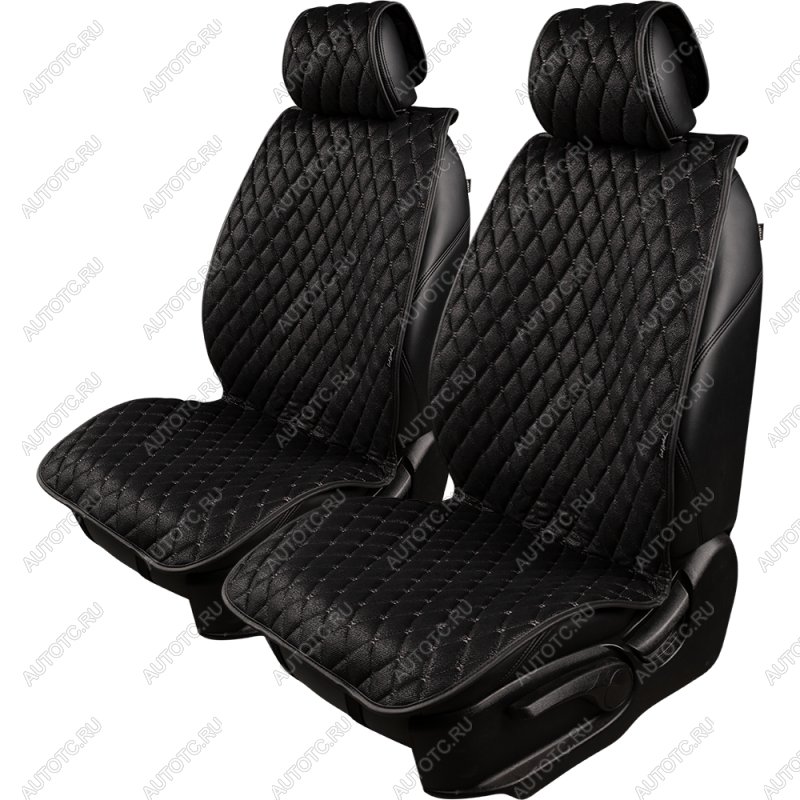 2 779 р. Накидка на сиденье (2 места Каир) ТЕЙЛОР ст БАЙРОН Lord Autofashion   (черный, строчка серая)  с доставкой в г. Керчь
