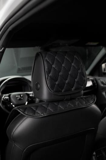 2 779 р. Накидка на сиденье (2 места Каир) ТЕЙЛОР ст БАЙРОН Lord Autofashion   (черный, строчка серая)  с доставкой в г. Керчь. Увеличить фотографию 5