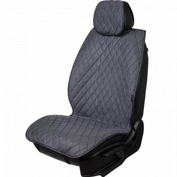 4 399 р. Накидка на сидение (5 мест Софа) ТЕЙЛОР ст РОМБ Lord Autofashion   (серый, строчка серая)  с доставкой в г. Керчь. Увеличить фотографию 4