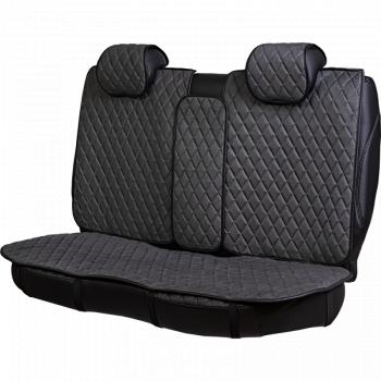 4 399 р. Накидка на сидение (5 мест Софа) ТЕЙЛОР ст РОМБ Lord Autofashion   (серый, строчка серая)  с доставкой в г. Керчь. Увеличить фотографию 5