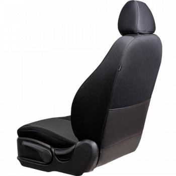 5 949 р. Комплект чехлов для сидений (РЗСиС 60/40 2Г Жаккард) ДУБЛИН Lord Autofashion  Лада Гранта Кросс  2194 (2018-2025) универсал (черный, вставка Прямоугольник черная)  с доставкой в г. Керчь. Увеличить фотографию 5
