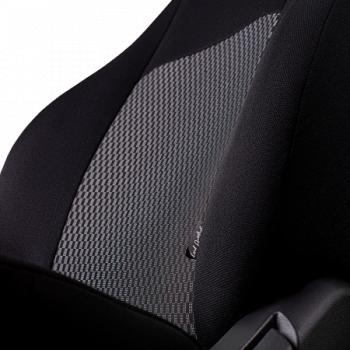 5 949 р. Комплект чехлов для сидений (РЗСиС 60/40 2Г Жаккард) ДУБЛИН Lord Autofashion  Лада Гранта Кросс  2194 (2018-2025) универсал (черный, вставка Прямоугольник черная)  с доставкой в г. Керчь. Увеличить фотографию 9