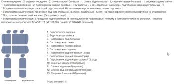 8 499 р. Чехлы на сиденья (5 мест 40/60 экокожа) Автопилот Ромб  Лада Ларгус (2021-2025) рестайлинг R90 (черный)  с доставкой в г. Керчь. Увеличить фотографию 7