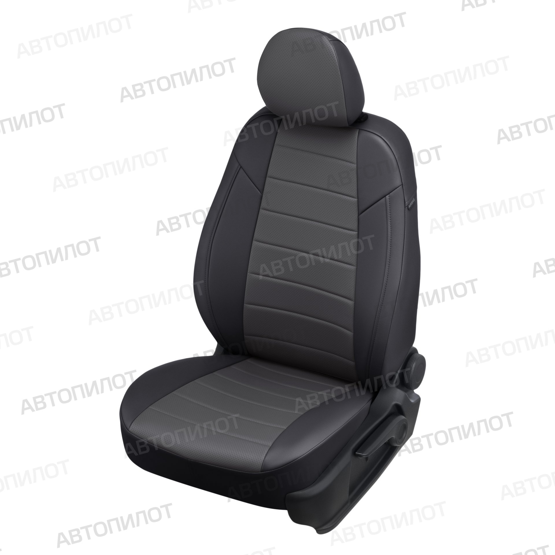 4 999 р. Чехлы на сиденья (3 места экокожа) Автопилот  Sollers Argo (2022-2025) шасси (черный/темно-серый)  с доставкой в г. Керчь