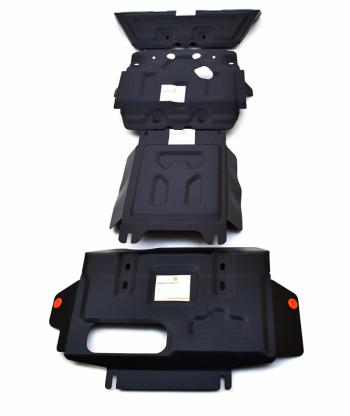 Защита рулевых тяг, картера, кпп и раздатки (4 части) (V-all) ALFECO Toyota Land Cruiser Prado  J150 (2009-2013) дорестайлинг (алюминий)