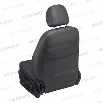13 649 р. Чехлы на сиденья Экокожа (3 отд. части экокожа) Автопилот  Volkswagen Touran ( 1T,  2T) (2003-2025) дорестайлинг минивэн, 1-ый рестайлинг минивэн, 2-ой рестайлинг минивэн (темно-серый)  с доставкой в г. Керчь. Увеличить фотографию 5