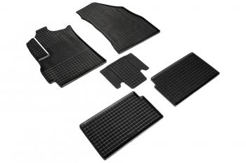 Коврики в салон (3D EVA РОМБ) Seintex JAC JS4 (2021-2025) (черный)