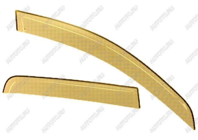 2 299 р. Дефлектора окон CA-Plastic  Mitsubishi L200  4 (2006-2014)  дорестайлинг (серия Шелкография золото, без хром. молдинга , крепление только на скотч )  с доставкой в г. Керчь