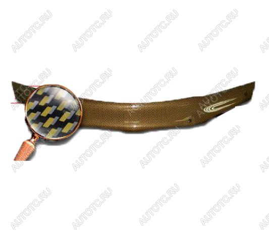 2 399 р. Дефлектор капота на CA-Plastiс  Lexus GS300  S160 (1997-2001) дорестайлинг (серия Шелкография карбон золото)  с доставкой в г. Керчь