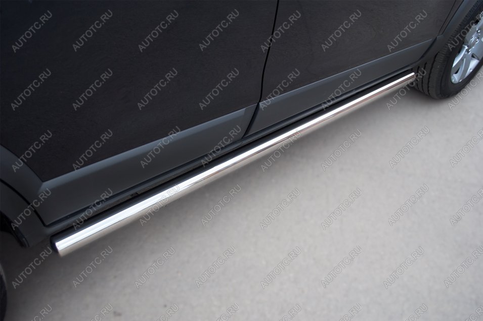 19 999 р. Пороги труба SLITKOFF  Chevrolet Captiva (2011-2013) 1-ый рестайлинг (d57 мм)  с доставкой в г. Керчь