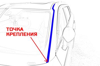 2 899 р. Водостоки (дефлектора) лобового стекла Стрелка 11 Премиум EXEED LX 1-ый рестайлинг (2021-2025) (Авто без бронепленки)  с доставкой в г. Керчь. Увеличить фотографию 7