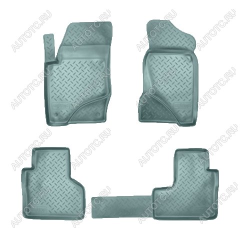 2 699 р. Коврики салонные Norplast Unidec  Chevrolet Nexia (2020-2022), Chevrolet Niva  2123 (2009-2020), Лада 2123 (Нива Шевроле) (2009-2021) (серый)  с доставкой в г. Керчь