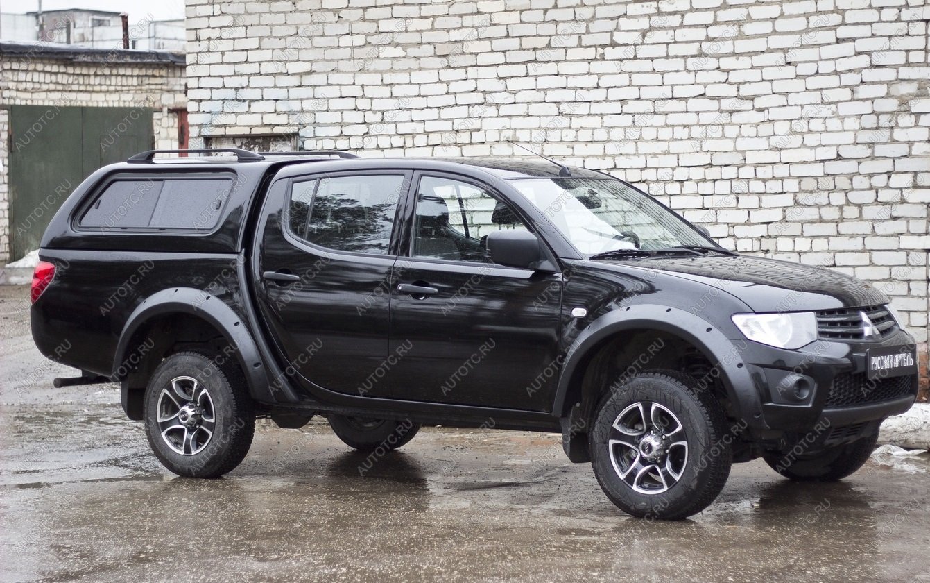 14 799 р. Расширители колесных арок широкие (вынос 90 мм) Русская Артель Mitsubishi L200 4  дорестайлинг (2006-2014) (глянец под покраску)  с доставкой в г. Керчь