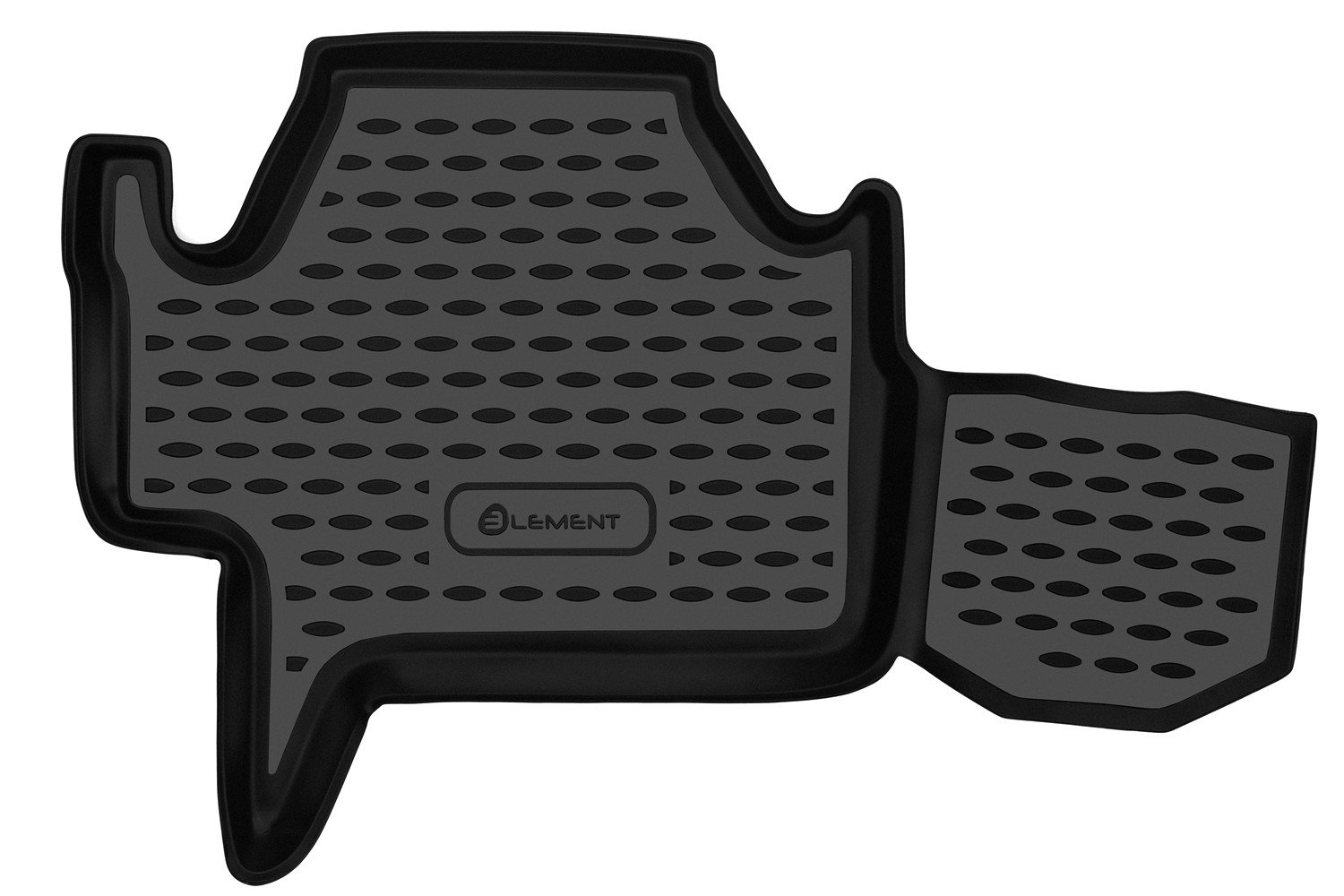 1 089 р. Коврики в салон (2 ряд) Element Mitsubishi Pajero Sport PB дорестайлинг (2008-2013) (черные)  с доставкой в г. Керчь