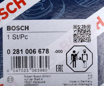 16 499 р. Датчик массового расхода воздуха KIA Carnival,Sorento BOSCH BOSCH 0281006678 BOSCH 0281006678  с доставкой в г. Керчь. Увеличить фотографию 7