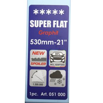499 р. Щетка стеклоочистителя 530мм беcкаркасная (крепление крючок) Super Flat Graphit ALCA ALCA 051000  с доставкой в г. Керчь. Увеличить фотографию 5
