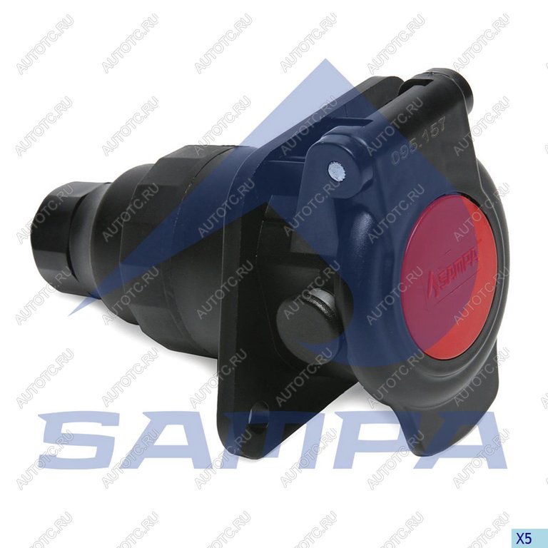 929 р. Разъем электрический прицепа ISO 7638 7-полюсный АБС (розетка) SAMPA SAMPA 095.157 SAMPA 095.157  с доставкой в г. Керчь