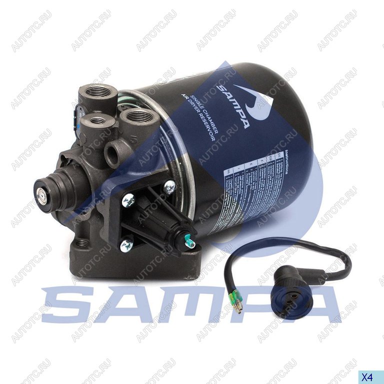 4 899 р. Осушитель воздуха DAF,IVECO,MAN,SCANIA (24V,8.1bar) SAMPA SAMPA 096.289-01  с доставкой в г. Керчь