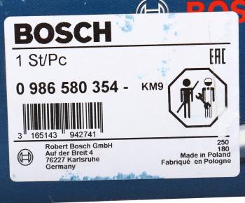 21 999 р. Насос топливный MERCEDES S (W220) (98-) BOSCH BOSCH 0986580354  с доставкой в г. Керчь. Увеличить фотографию 3