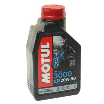 1 339 р. Масло моторное 3000 4T 20W50 мин.1л MOTUL MOTUL 107318  с доставкой в г. Керчь. Увеличить фотографию 1