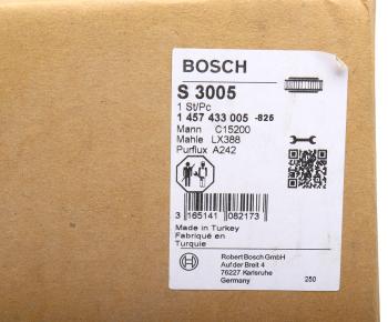 4 899 р. Фильтр воздушный MERCEDES T1,T2 BOSCH BOSCH 1457433005  с доставкой в г. Керчь. Увеличить фотографию 3