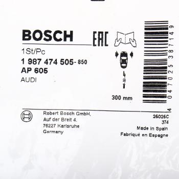 639 р. Датчик износа тормозных колодок AUDI A5,S5 (08-) BOSCH BOSCH 1987474505 BOSCH 1987474505  с доставкой в г. Керчь. Увеличить фотографию 4