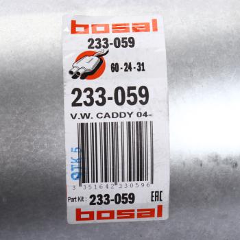 8 399 р. Глушитель VW Caddy (04-) задняя часть BOSAL BOSAL 233-059  с доставкой в г. Керчь. Увеличить фотографию 3