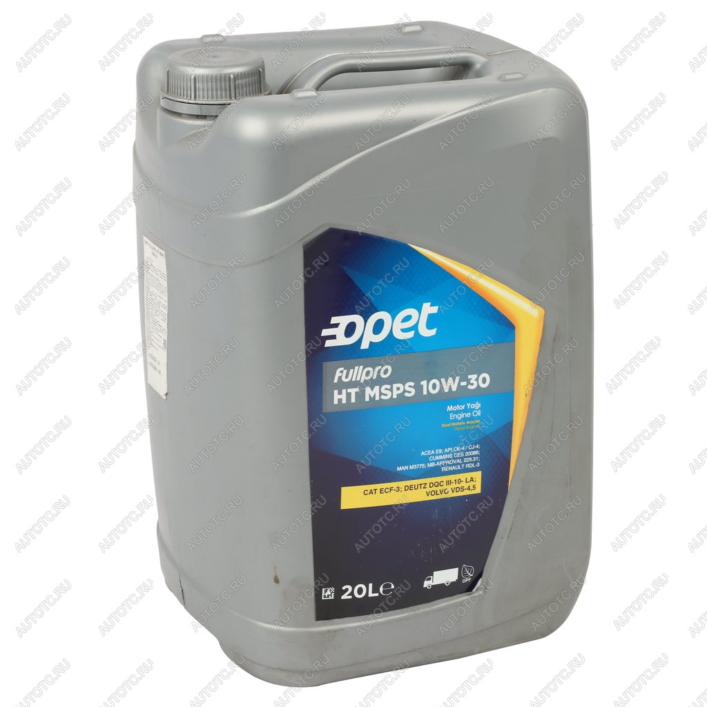 14 349 р. Масло дизельное FULLPRO HT MSPS 10W30 синт.20л OPET OPET 601215353  с доставкой в г. Керчь