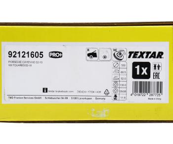 10 999 р. Диск тормозной VW Touareg (03-) PORCHE Cayenne (07-) (R17) передний правый (1шт.) TEXTAR TEXTAR 92121605  с доставкой в г. Керчь. Увеличить фотографию 5
