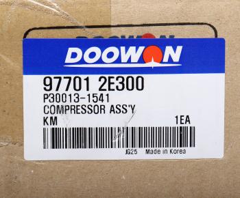 28 999 р. Компрессор HYUNDAI Tucson (04-) (2.7) KIA Sportage (04-) (2.7) кондиционера DOOWON DOOWON 97701-2e300  с доставкой в г. Керчь. Увеличить фотографию 4