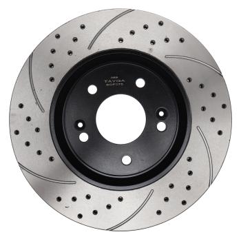 14 949 р. Диск тормозной HYUNDAI Sonata (15-) KIA Optima (15-) передний перфорированный комплект TAYGA TAYGA bdf075  с доставкой в г. Керчь. Увеличить фотографию 4
