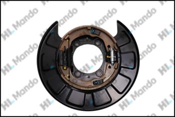 11 399 р. Щит тормоза HYUNDAI Santa Fe (05-) задний левый (с колодками) MANDO MANDO ex582502b000 MANDO ex582502b000  с доставкой в г. Керчь. Увеличить фотографию 3