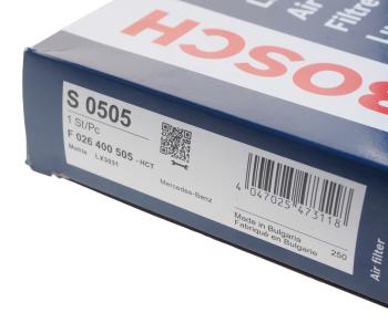 1 439 р. Фильтр воздушный MERCEDES Viano (W447) (дв.M274,OM622,OM651) BOSCH BOSCH f026400505  с доставкой в г. Керчь. Увеличить фотографию 4